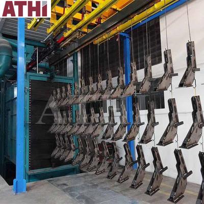 China Products hook pass processing by type steel beams truck frame surface shot blasting and painting cleaning machine for sale