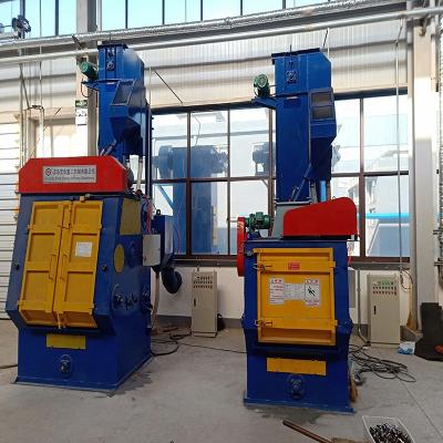 China Building Material Stores Q324 Q326 Q3210 Tumble Rubber Belt Shot Blasting Machine For Castings Pressed Parts Deburring Surface Descaling Cleaning for sale