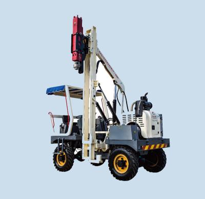 China Trusses Road Guardrail Small Piling Rig Machine Can Screwing Pilling Pulling Pile for sale