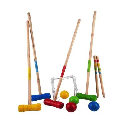 China 75cm outdoor game croquet set with wooden mallets for sale