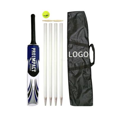 China Promotion Beach Wooden Cricket Set Full Cricket Bat Set Beach Bag Set for sale