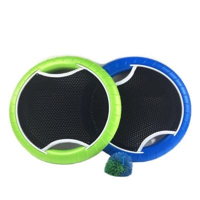 China Commercial Bounce Ball Trampoline Paddle Ball Flying Racket Set Disk Bouncy Game for sale