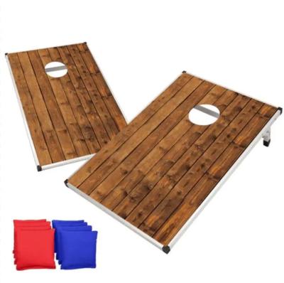 China event & Party Supplies Aluminum Timber Design Cornhole Board Game for sale