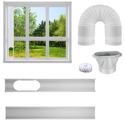 China Wholesale Home AC Window Duct Partition Kit 2PCS 26.37INCH Air Conditioner Window Slide Plates Kit for sale