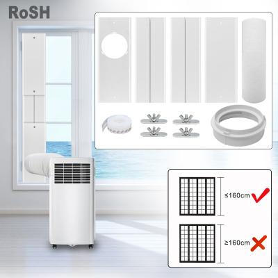 China Durable Portable AC Window Duct Kit Adjustable Length 16.93INCH Air Conditioner Window Seal Plate Kit 4PCS for sale