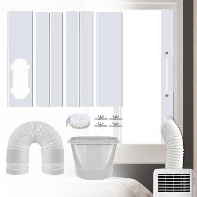 China 4PCS Length Adjustable AC Window Duct Kit 16.93INCH Air Conditioner Window Seal Kit Home Adjustable for sale