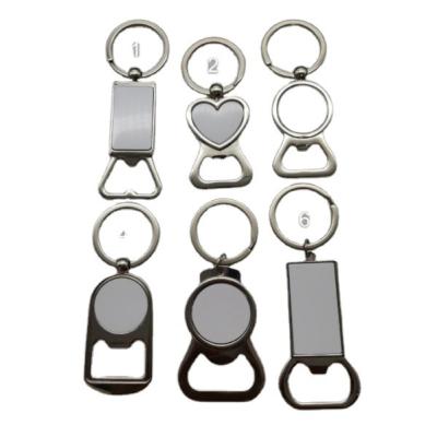 China Custom Metal Laser Engraving Blank Logo Promotional Key Chains Bottle Opener Custom Key Chain Key Chains for sale