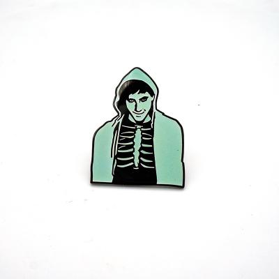 China Free sample china global supplier wholesale cheap glowing enamel pins lapel pins for sale