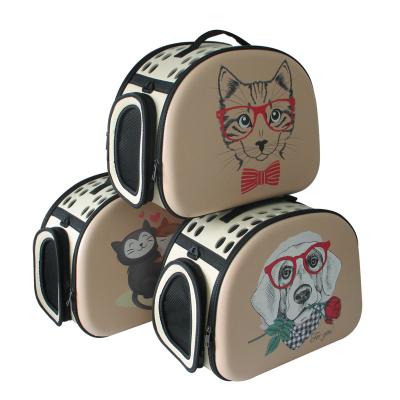 China 3D Cartoon Cat General Dog Backpack Portable EVA Pet Bag Travel Cat Bag Portable Sustainable Thrown Bag for sale