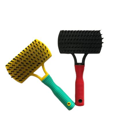 China Viable Plastic Double-Sided Massage Cleaning Double Sided Massage Brush Dog Cat Fashion Knot Comb Pet Open Beauty Tool for sale