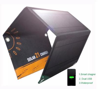 China Solar Panel Charge SunPower Folding Waterproof Outdoor Portable Solar Cells Charger Solar Panels for sale