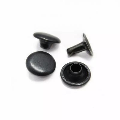 China High quality nickel free metal double cap studs rivet for garment luggage leather and shoes rivets for sale