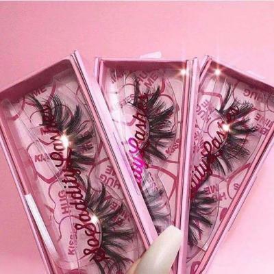 China Natural Lash Boxes Custom Made To Order Mink Eyelashes Vendor Faux Eyelash Packaging for sale