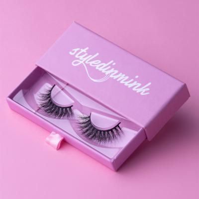 China Wholesale Price 3D Mink Eyelashes Private Label 25mm Natural Eyelash With Custom Eyelash Packaging for sale