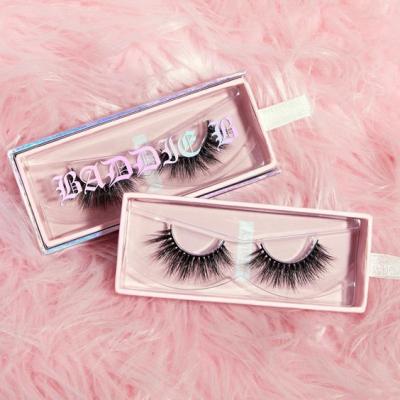 China Wholesale Natural Mink Eyelash Vendor Packaging Box Faux Eyelash Extensions for sale