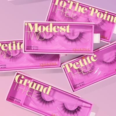 China Wholesale Pink Acrylic Mink Eye Lash Butterfly Eyelash Cases Best Natural Mink Lashes for sale