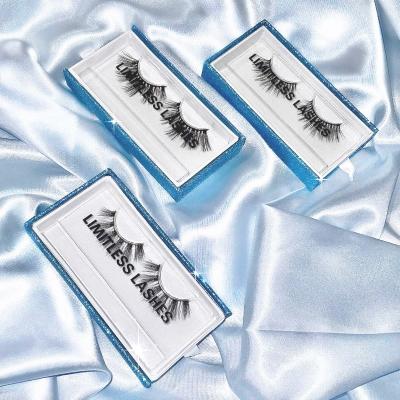 China Natural lashes wholesale seller eyelash suitcase packaging beauty supplies for sale