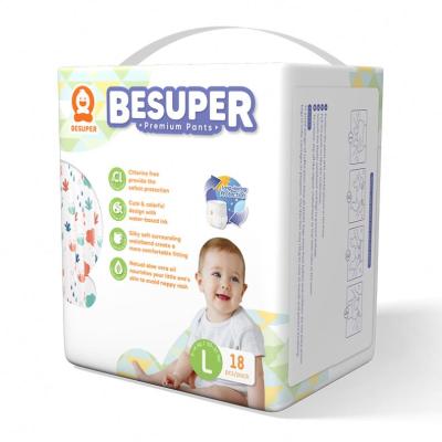 China besuper baby disposable Diaper OEM Factory price diapers Te koop