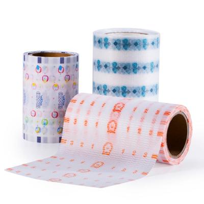 China BESUPER FT012 Baby Diaper Raw Material Polyester Nonwoven Super Soft Adhesive Frontal Tape With Custom Print Cartoon for sale