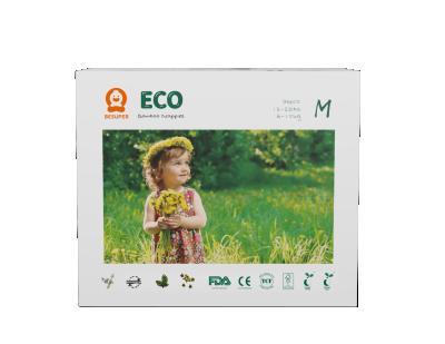 China Biodegradable 100% bamboo baby diaper nappies manufacturer for sale