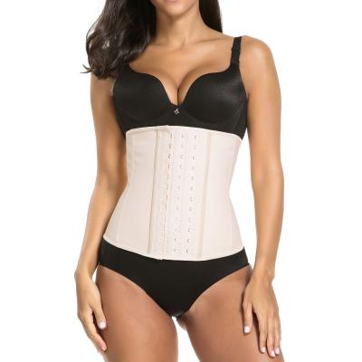 China Antibacterial Wholesale Antibacterial 9 Control Corset Waist Trainer For Women Steel Boned Waist Trainer Corset Slimming Belt Belly Trainer for sale