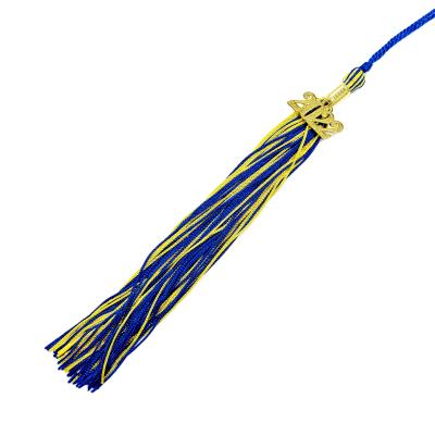 China Cell Phone Multiple Color Graduation Tassel With Gold Year 2022 Tag for sale