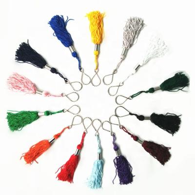 China Mobile Phone Graduation Colorful Tassel Key Chain for sale