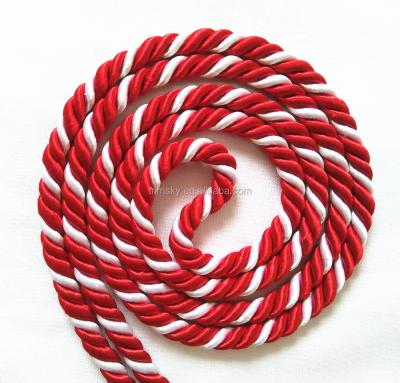 China Sustainable Decorative Rope Cotton Rope / Polyester Rope / Rayon Rope With 2 Color for sale