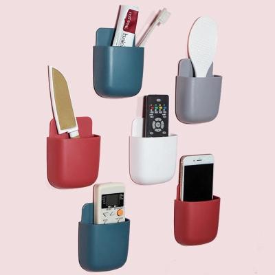 China Modern Wall Mounted Plastic Storage Boxes Mobile Phone Card Storage Remote Control Holders & Racks D0529 for sale