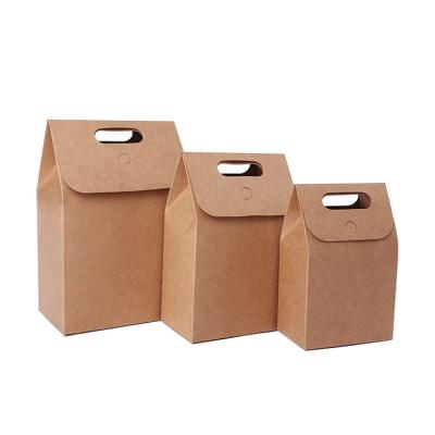 China Recycled Materials Sell Logo Printed Food Packaging Kraft Wholesale Paper Bag Recycle Breadfruit Snack Bag for sale