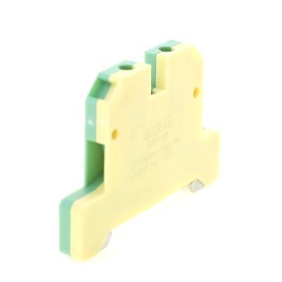 China Connection DIN Rail Mounting Screw Industrial Ground Terminal Block for sale