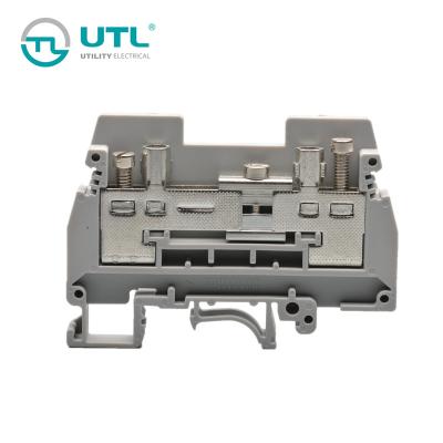 China Two-in Terminal Block Terminal Block Two-out Switch Screw Type Din Rail Connector Two-in for sale