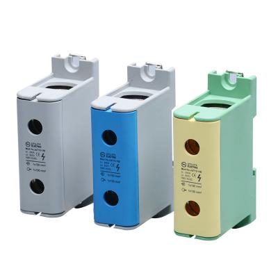 China JUT10-150 Din Rail 35mm2 Al Cu Terminal 1000V Connector 1000V 135A Electrical Terminal Aluminum Connectors JUT10-150 for sale