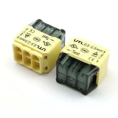 China Universal Compact Posts PA66+Copper 2 4 6 8 Splice Connector Electrical Wiring Quick Light Quick Connectors and Wire for sale