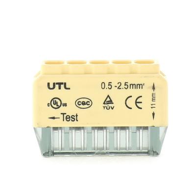 China Mini Quick Connection Terminal Wire Connector Automotive Push In Terminal Block Quick Connectors For Led for sale