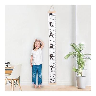 China New Trend Cotton Good Price Decorative Customized Children's Height Ruler Height Growth Chart for sale