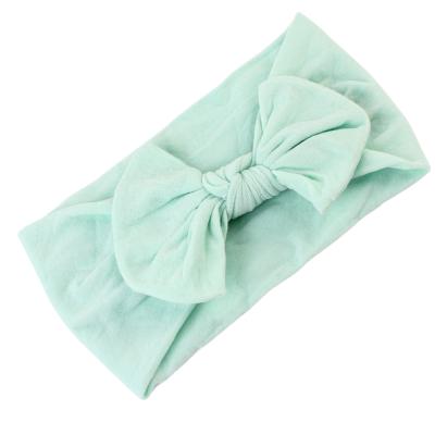 China High Quality Cotton Hot Selling Elastic Bownot Flower Baby Headband Hair Bands for sale