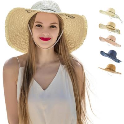 China Character China Manufacture Professional Straw Hat Summer With Ribbon for sale