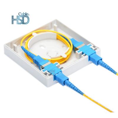 China FTTH FTTB FTTX Network FTTH Terminal Box 2 Port Fiber Distribution Box for sale