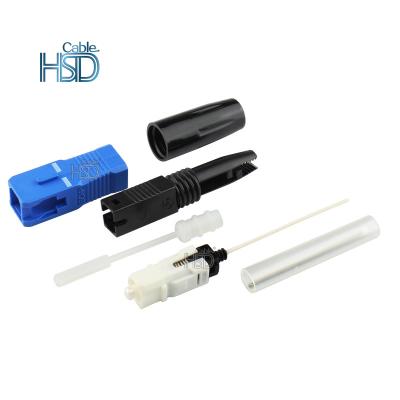 China New SC/APC FTTH Optical Pipe Fast Quick Connector FTTH Apply Networks Field Assembled Fiber Optic HFBR SCPC Fiber Optic Connector for sale