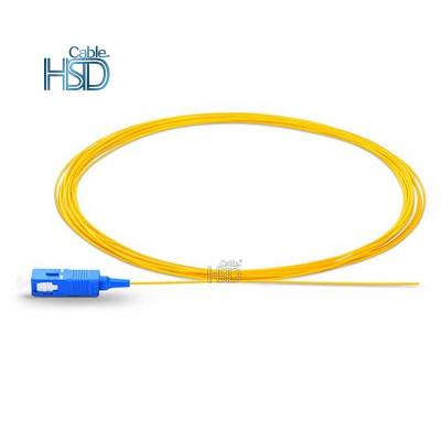 China LSZH SC UPC APC Fiber Optic Pigtail Patchcord Pigtail Singlemode Simplex for sale