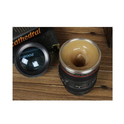 China Viable 6th Caniam 24-105mm Coffee Travel Mug Self Stirring China Camera Lens Mug for sale