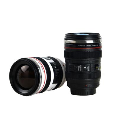 China China Viable Factory Bulk Wholesale Creative Double Wall Stainless Steel Coffee Lens Camera Mug for sale