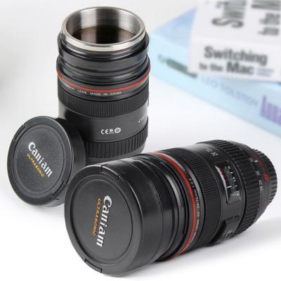 China Caniam 24-70mm Twistable Camera Lens Stainless Steel Coffee Mug Travel Agency Novelty Gift Items for sale