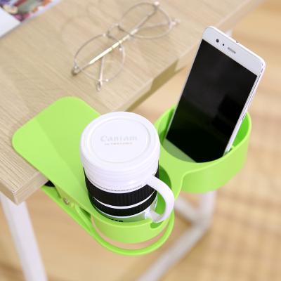 China New Arrival Viable Hot Selling Plastic Table Cup Holder Desktop Sundries Storage Clip for sale