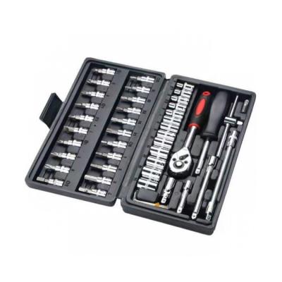 China Carry Hot Sale Professional Easy Combination Set Auto Repair Tools Ratchet Locks Chrome Vanadium Socket Wrench Set for sale