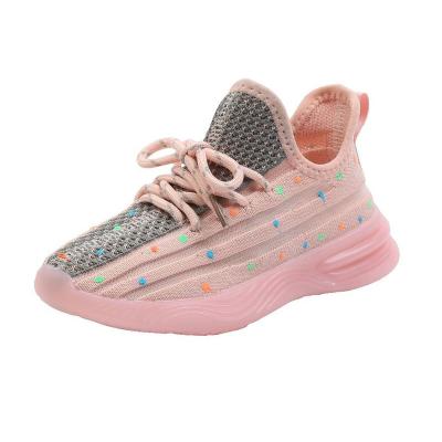 China New Sweat-absorbent Kids Sneakers For Baby Girls Boys PVC Sole Running Sport Shoes Breathable Mesh Canvas Shoes Toddler Infant Kids for sale