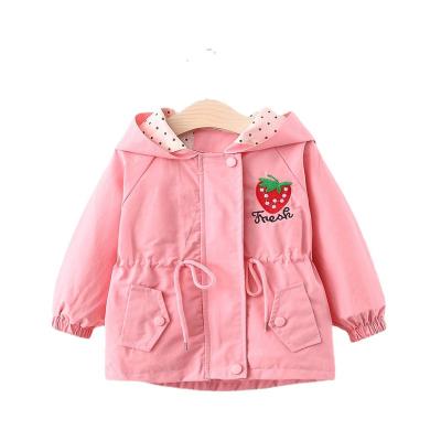 China Anti-wrinkle Girls Fashion Tracksuit Toddler Girls Outdoor Casual Coat Autumn Kids Hooded Windbreaker Coats Kids Hoodies Comfortable Clothes for sale