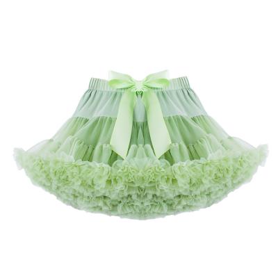 China Lovely Breathable Babies Tutu Skirt Kids Summer Girl Pretty Fluffy Short Skirts With Big Bow Tulle Party Dance Performance Skirts for sale