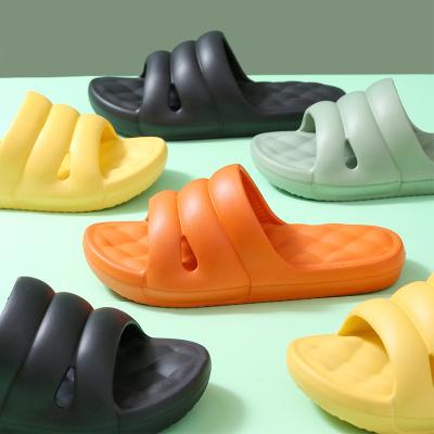 China 2021 Fashion Trend Bathroom Shower Slippers For Women Summer Beach Soft Sole Casual Shoes Couple Indoor Home Bedroom Comfortable Slippers for sale